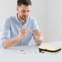 Diabetic Supplier Travel Case Bag - Hard Shell Carrying Case for Blood Glucose Monitor, Blood Sugar Monitor, Diabetes Testing Kit, Test Strips, Lancing Device, Insulin Pens, Syringes, EpiPens, Inhaler