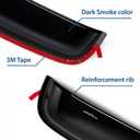 Goodyear Shatterproof Sunroof Wind Deflector 42.5", Tinted Sun and Moonroof Visor for Deflecting Noise, Rain, and Windy Weather, Car Accessories, Sun Shade Light Tint - GY004902