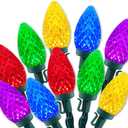 HAYATA Christmas Lights 50 LED 24Ft Strawberry String Light - Fairy Xmas Decor Lighting for Outdoor, Indoor, Patio, Party, Home, Wreath, Garland,Tree Decoration. (C7-Multi Color)