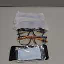 BLOEXCLU 4 Pack Progressive Multifocus Reading Glasses for Men Women TR90 Sports Style Anti-Blue Light Computer Readers