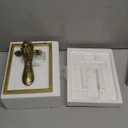 JJALIGHTS Animal Heads Wall Decor Resin Animals Sculptures Head Wall Hanging Decoration Imitation Copper vintage Wall Sculpture for Living Room Bedroom Office(Giraffe,Includes Metal Frame) 