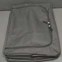 Sorbus Storage Bins with Metal Frame - Stackable & Foldable Clothes Organizer Bags - Oxford Fabric Storage Containers with Large Clear Window & Carry Handles Organization for Bedding Linen & Clothing (3 Pack, Gray)