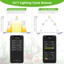 hygger 35W Smart Aquarium Light, Bluetooth LED Light with App Control, Full Spectrum Fish Tank Light with 24/7 Lighting Cycle, 5 Modes, Adjustable Timer, for 24"-30" Freshwater Planted Tank