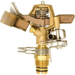 Rain Bird 25PJDAC Brass Impact Sprinkler, Adjustable 20 - 360 Pattern, 20' - 41' Spray Distance