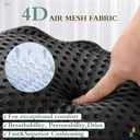 Bath Pillow RUVINCE Ergonomic Luxury Bathtub Pillow with Head,Neck, Shoulder and Back Support, 4D Bath Pillows for tub with 6 Powerful Suction Cups, Fits All Bathtub, Spa Tub, Hot Jacuzzi (Black)