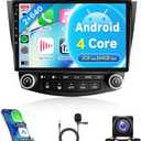 2G+64G Car Radio for Honda Accord 2003-2007, Rimoody Android 13 Car Stereo with Carplay Android Auto 10.1'' Touchscreen GPS WiFi Mirror Link Bluetooth FM/RDS HiFi SWC Backup Camera Microphone