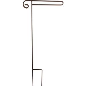 Premium Garden Flag Stand, Powder Coated, Weather Proof, for 12 x 18 inch Small Flags, Black, 0000013