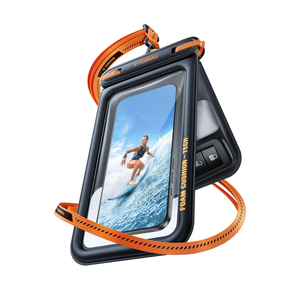 TORRAS IP68 Waterproof Phone Pouch Double Space, Floating Waterproof Phone Case with Lanyard for iPhone 17 Pro Max 16 15 14 S26 S25, Phone Dry Bag Vacation Cruise Ship Travel Essentials 7.0'', Black
