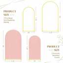 Toolterritary Metal Arch Backdrop Stand and Cover Set, 8FT, 7.2FT Party Backdrop, Easy to Assemble, Backdrop Stand for Parties, Birthday, Baby Shower