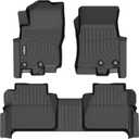 GINOWY-Floor Mats for Nissan Frontier 2022-2025 Crew Cab All Weather, TPE Rubber Liners for Frontier, Frontier Car Mats, Frontier All Weather Mats, Waterproof Mats Frontier Accessories