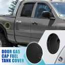 X AUTOHAUX Black Fuel Tank Cover Door Gas Filler Cover Replacement Accessories for Dodge for Ram 2010-2017