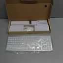 cimetech EasyTyping KF10 Wireless Keyboard and Mouse Combo, [Silent Scissor Switch Keys][Labor-Saving Keys] Ultra Slim Wireless Computer Keyboard and Mouse, Easy Setup for PC/ Laptop/ Windows - Silver