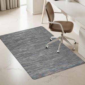 Azadx Office Chair Mat for Hardwood Floor 36" x 48" Heavy Duty Chair Mat for Hardwood Floors Slip Resistant Floor Protector for Home Office Computer Desk Chair Mat for Rolling Chairs, Dark Grey