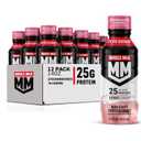 Muscle Milk Genuine Protein Shake, Strawberries 'N Crème, 25g Protein, 14 Fl Oz, 12 Pack (EXP 12/07/26)