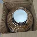 Christmas Tree Topper Ball, Champagne 8-inch Disco Ball & Mirror Ball, 3D Hollow Ornament Hanging Decoration for Christmas, Halloween, Wedding, Birthday Party Decorations