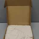 NDDYCU Ruffle Farmhouse Shower Curtain, Cream Vintage Shower Curtains for Bathroom Fabric Cute Rustic Cloth, 72" W X 72" L Inch