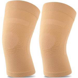 Knee Sleeves, 1 Pair, Could Be Worn Under Pants, Lightweight Knee Compression Sleeves for Men Women, Knee Brace Support for Joint Pain Relief, Arthritis, ACL, MCL, Sports, Injury Recovery, Black 3XL 