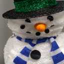 Dynaming 31.5 Inch Lighted Snowman Christmas Decorations, 45 LED Pre-Lit Light up Snowman with Top Hat, Collapsible Pop up Snowman for Outdoor Indoor Home Yard Garden Lawn Holiday Xmas Party