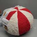 Creative Co-Op, Red and White Decorative Sherpa Orb Pillow