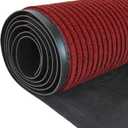 MYOYAY 3'x10' Commercial Runners Entrance Mat Double-Ribbed Carpet Runner with Skid-Resistant PVC Backing Hallway Rug for Indoor Outdoor Home Office, Wine Red