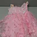 Toddler Baby Girl Butterfly Wings Dress Kids Girls Tulle Butterfly Wing Skirt Princess Sleeveless Birthday Tutu Party Dress (3-4T)