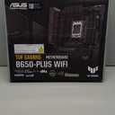 ASUS TUF Gaming B650-PLUS WiFi AMD B650 AM5 Ryzen Desktop 9000 8000 and 7000 ATX Motherboard, 14 Power Stages, PCIe 5.0 M.2, DDR5 Memory, WiFi 6 and 2.5 Gb Ethernet, USB4 Support Aura Sync