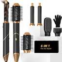 Blow Dryer Brush 5 in 1,Negative Ionic Magic Hair Styler,Hair Dryer Brush with Detachable Air Styler,Hot Air Brush for Women Volumizer,Straightener,Drying