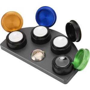 Oil Cup Stand Watch Grease Cup Holders, 4 Dish Watch Oil Cup Stand For Watch Repair Watchmakers Oil Grease Cup Holders Proof Wear Watch Repairing Accessory