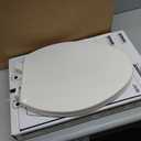 KOHLER 20110-96 Brevia, Slow Close Toilet Seat, Elongated Toilet Seat, Grip-Tight Bumpers Quick-Attach Hardware, Biscuit