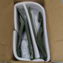 Upgraded 2Pcs Tractor Bucket Edge Protector Green, Tractor Bucket Attachment Skid Steer Attachments with Upgraded 10mm Steel & Dual Bolt Lock for Snow Debris Removal