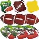 168Pcs Football Party Supplies Tableware SetFootball Party Set Includes Dinner Plates, Dessert Plates, Napkins, Super Game Bowl Party Decoration Football Theme Party Decorations Birthday Party