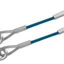 Trailer Safety Cables Extension 12 inch for Towing Bar12000 Lbs Loading (One Pairs)