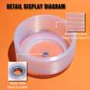 6-1/8 Hole Saw for Recessed Lights, 6.1 Inch Hole Cutter with Dust Bowl Catcher for Led Recessed Lighting 6 Inch and Wood Metal Drywall, Bi-Metal Construction