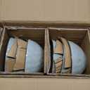 famiware Cereal Bowls Set of 6, Ocean Round 6" Soup Bowls, 23oz Rice Serving Bowl Oatmeal Bowls, Reactive Glaze Kitchen Bowl Set, Microwave and Dishwasher Safe, Scratch Resistant, Grey (Gray)