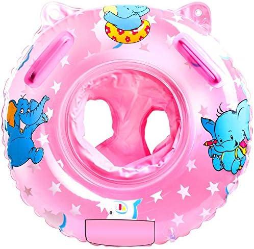 Sealive Baby Swimming Float, Toddler Floaties with Infant Seat Boat & Double Handle, Childrens' First Swim Ring, Bathtub Toys Pool Accessories for Kids Toddlers