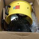 HiCFM 16" High-velocity Drum Air Circulator Fan 2800 CFM Large Airflow Turbo Shop Floor Fan with 360-degree Pivoting Head, 3-speed 1/4 HP Motor