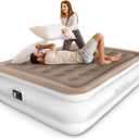 NatraCalm Queen Air Mattress with Built in Pump, Comfort Queen Inflatable Blow up Mattress, Ideal Alternative to a Bed, Portable Air Bed for Home, Guest, Camping, Colchon Inflable, Gift for Mom