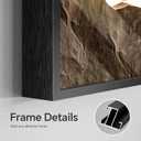 Framed Large Modern Mountain Wall Art for Living Room, Vertical Gold Bright Style Artwork for Walls, Luxury Landscape Scenery Painting Print for Entryway Hallway Stair Home Office Wall Decor, 30x60 In