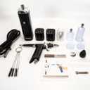 Cordless Airbrush Compressor set trigger type pistol grip, 2 Batteries included. Portable Cordless Airbrush Compressor Kit for Painting, Nail Art, Scale Modeling, Makeup, Cake, Barbershop