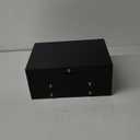 GENRICE Wooden Silverware Chest without Silverware Three-layer, Silverware Box Storage for Silver, Silverware Case with Handle and Felt Lined, Flatware Chest for 12 or 16 or more sets of Utensils (Brown)