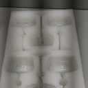 Crystal Martini Glasses Set of 6, 11 oz Coupe Glasses, Classic Cocktail Glasses, Elegant Hand Blown Crystal Manhattan Goblet for Bar, Martini, Cosmopolitan, Gimlet