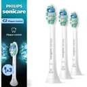 Philips Sonicare C2 Plaque Control - Genuine Replacement Electric Toothbrush Heads, White, 3 Pack, HX9023/65