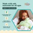 Hugz Official Shelly The Turtle - Premium Weighted Stuffed Animal Plushie 3.8 lb for Adults & Kids - Microwavable Heatable & Coolable Super Soft Fur Gift Ready Tube Packaging