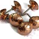 Unique Handmade Hammerbeat Design Copper Cabinet Knobs, Stylish Modern Drawer Pulls, Trendy Cabinet Door Knobs, Hardware for Kitchen, Bathroom Cabinets, Dressers, Set of 6