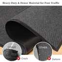 Heavy Duty Door Mat Indoor Outdoor, 3′ x 12′ Entryway Runner Rug