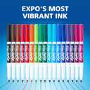 EXPO Dry Erase Markers, Low Odor Ink, Black, Fine Tip, 12 Count - Whiteboard, Calendar, Organization, Essential Supplies for Office, School, Classroom, Teachers