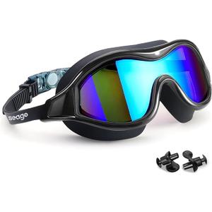 SIIWETMIJ Swim Goggles No Leaking Anti-Fog Pool Goggles Swimming Goggles for Adult Men Women Youth