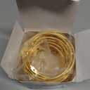 24 Pack 4 Inches Large Loose Leaf Binder Rings Curtain Hooks Rings Shower Hook for Bath Room Curtain Glide Smoothly Round Shower Rings Snap Joint Design (Gold)