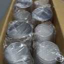 Hioasis 200Pcs 9OZ Clear Cups - Plastic Disposable Cups with Gold Trim, Heavy Duty & BPA-free for Party, Wedding, Reception