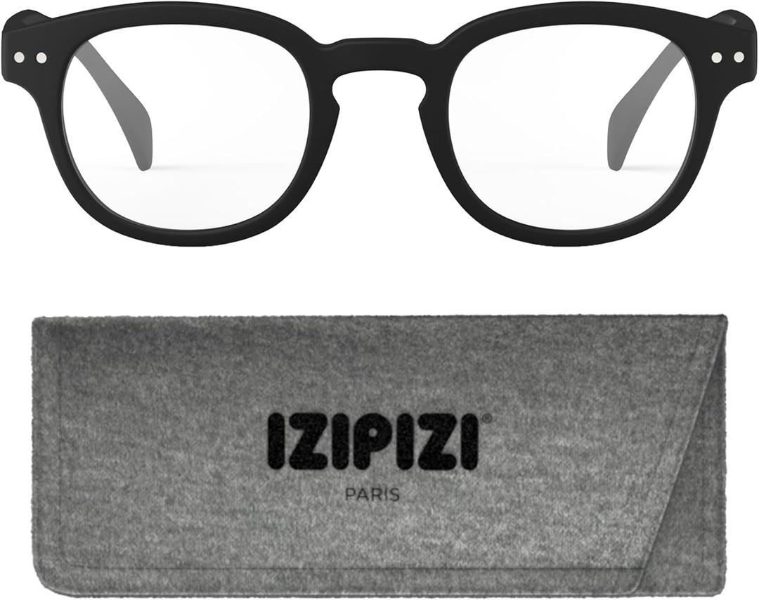IZIPIZI READING #C Reading Glasses for Women and Men Square Glasses with Anti-Scratch Lenses, Lightweight Fashion Frame